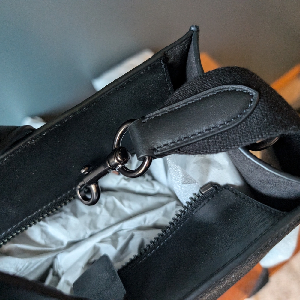 Coach Gotham Tall Tote - Black - Picture 13 of 16